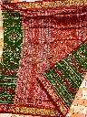 Regal Greens – Elephant & Tree Motif Sambalpuri half Tissue Saree