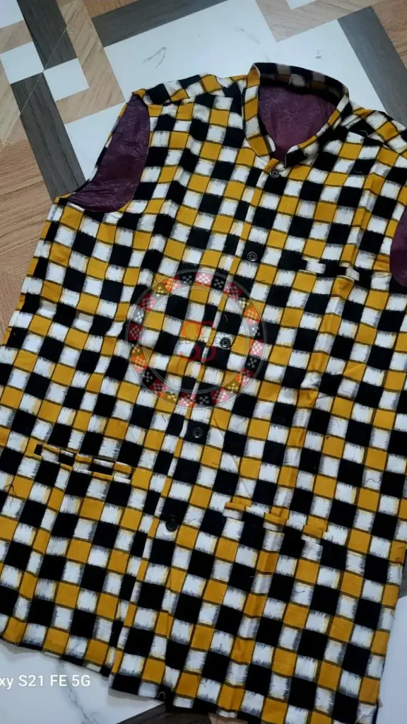 Yellow Sambalpuri Ikat Nehru Jacket