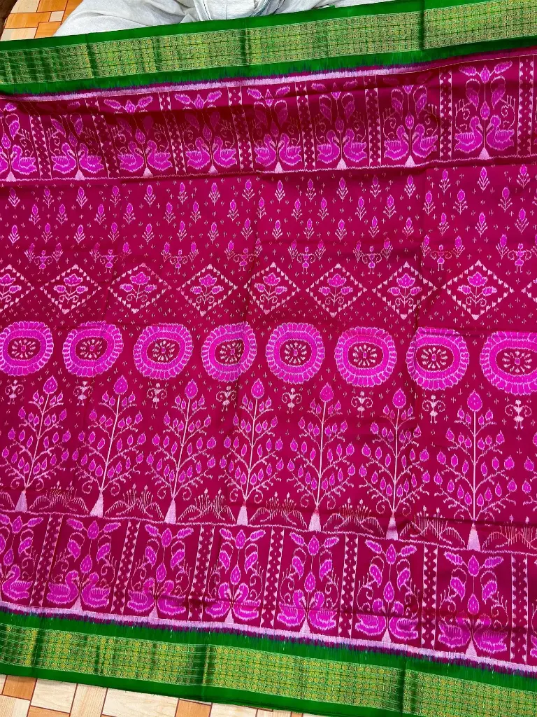 Lustrous Silver & White Full Tissue Saree