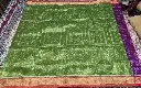 Elegant Green Full Tissue Saree with Rich Zari Border