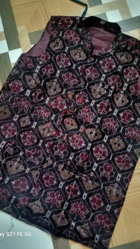 Black Sambalpuri Ikat Nehru Jacket