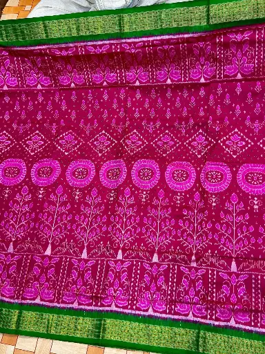 Lustrous Silver & White Full Tissue Saree
